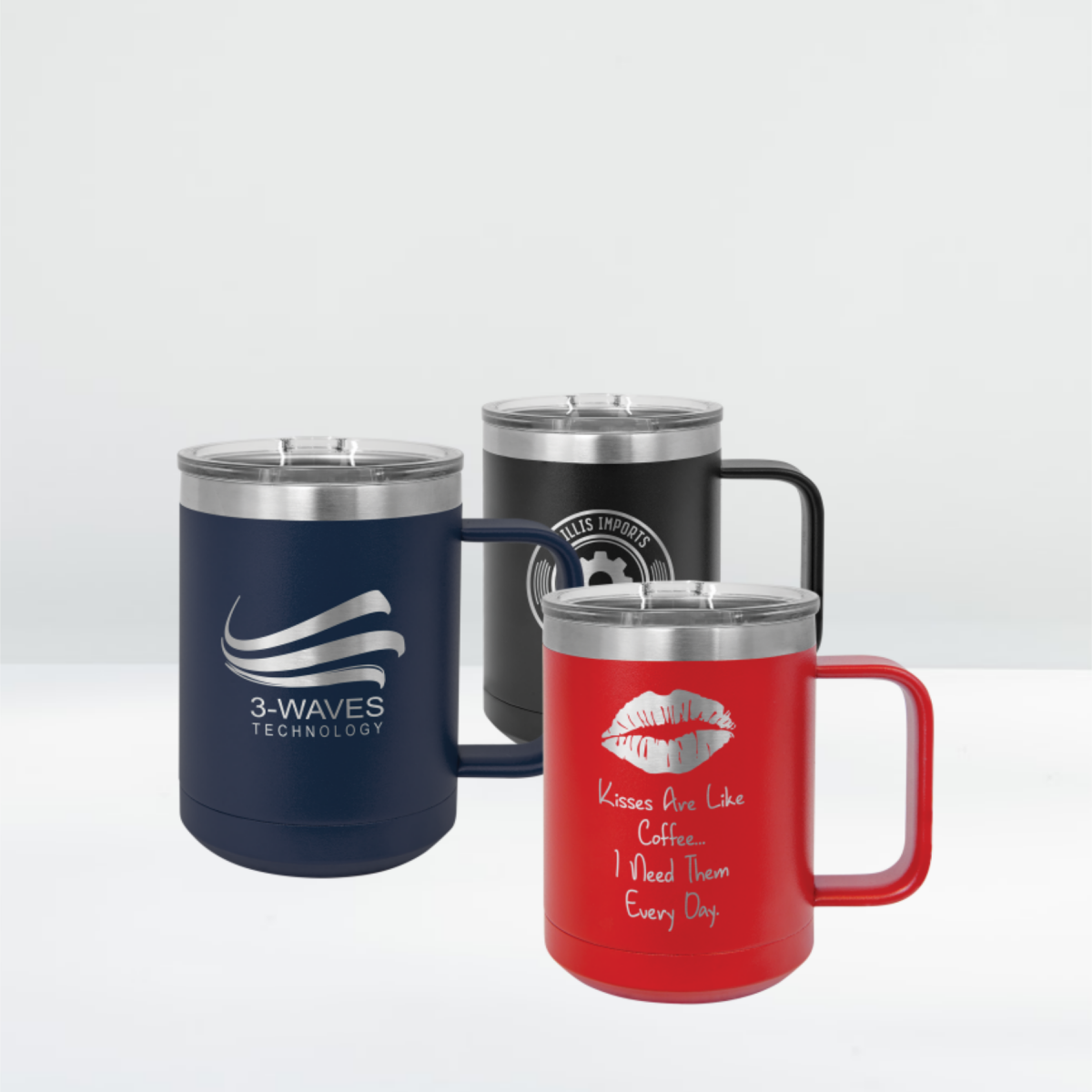 15 oz. Stainless Steel Coffee Tumblers